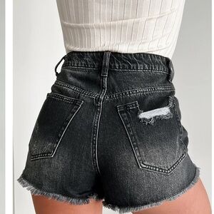 NWT Nanamacs Signature 8 Black Embellished Denim Shorts Size Small